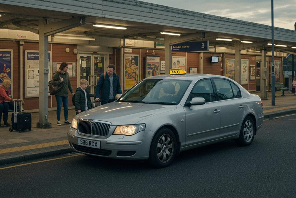 Family taxi Totnes to South Devon Railway