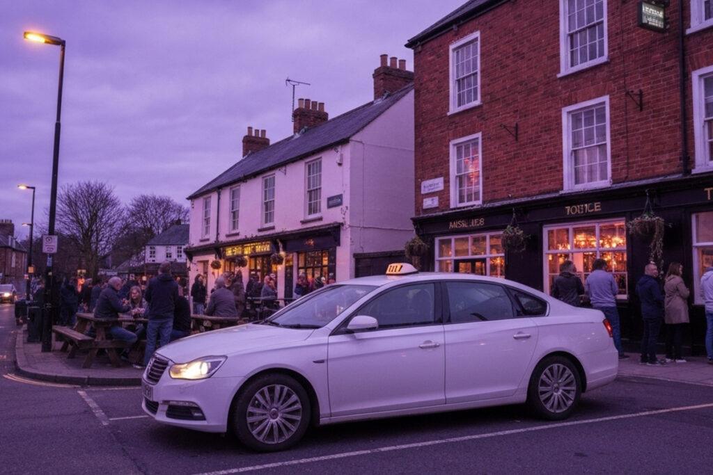 Totnes taxi after live music pub visit