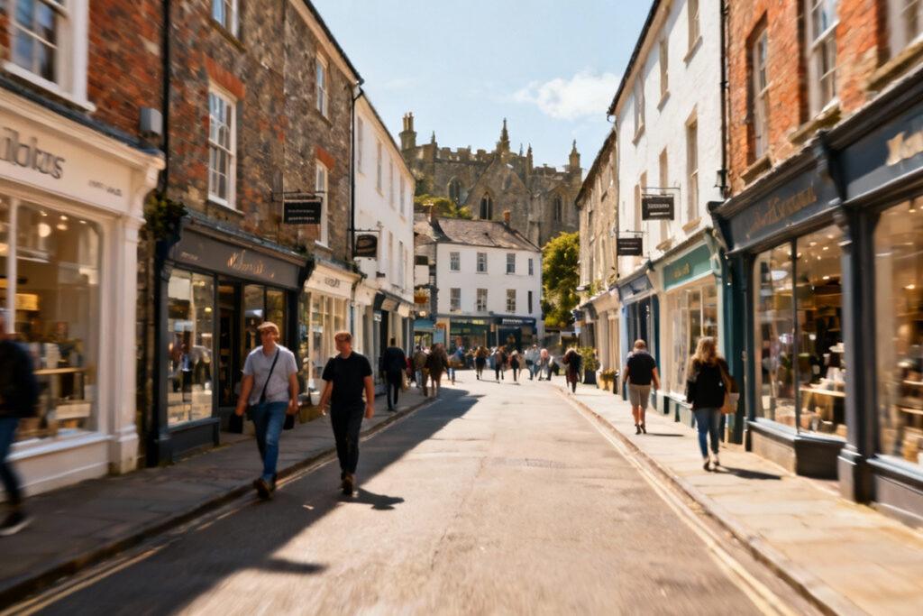 Totnes town high street